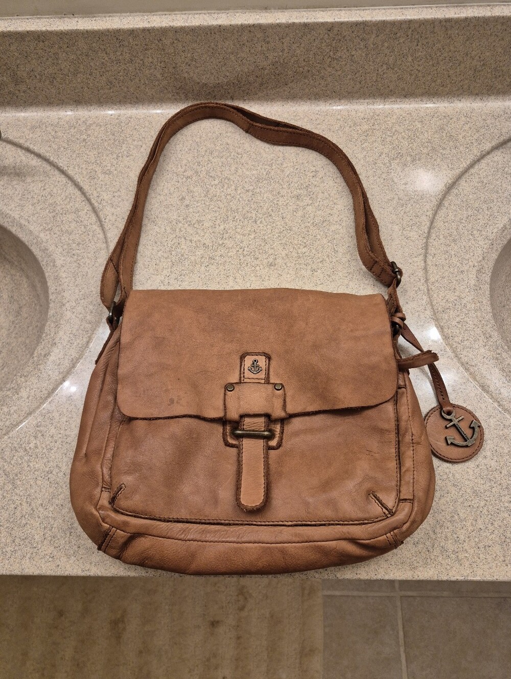 Harbour 2nd Soft Brown Leather Crossbody Shoulder Bag - Casual Everyday